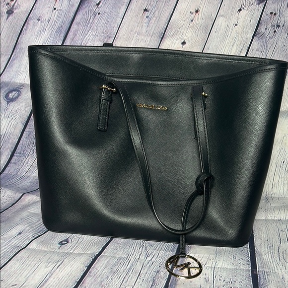 Michael Kors Black Classic Tote - Picture 1 of 15